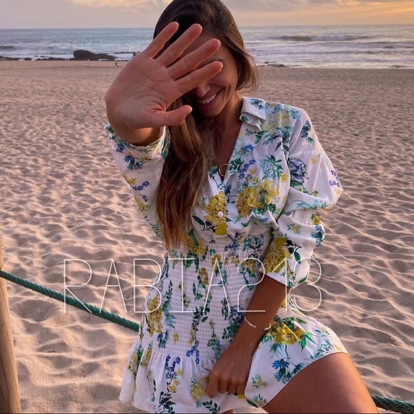 ZARA FLORAL PRINT DRESS - Picture 12 of 16